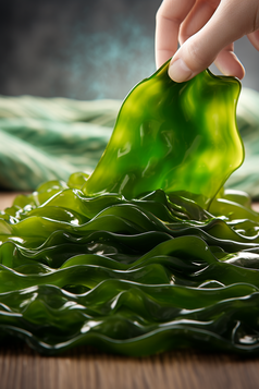 水产海产海藻类养殖餐饮生鲜河鲜海带摄影图