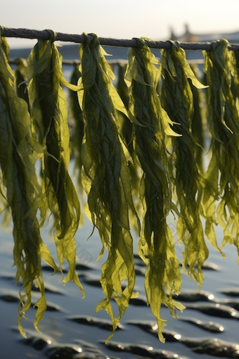 餐饮生鲜河鲜海带<strong>浅海</strong>滩涂养殖摄影图