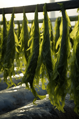 海产海藻类养殖海鲜餐饮生鲜河鲜海带<strong>浅海</strong>滩涂养殖摄影图