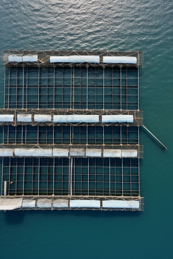 水产海产海藻类海鲜餐饮生鲜河鲜海带工厂养殖摄影图