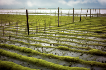 水产<strong>海产</strong>海藻类养殖海鲜餐饮河鲜紫菜海水养殖摄影图