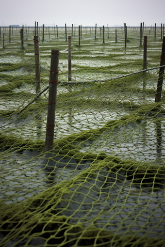 <strong>水产</strong>海产海藻类养殖海鲜餐饮生鲜河鲜紫菜海水养殖摄影图