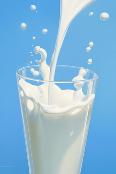 飞溅的高品质牛奶摄影图