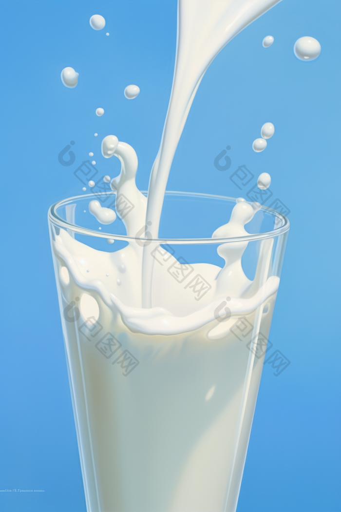 飞溅的高品质牛奶摄影图