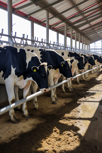 养殖奶制品挤牛奶工厂摄影图