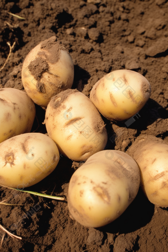 高品质种植土豆摄影图