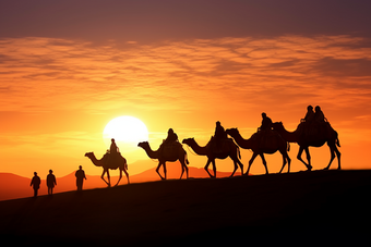 <strong>沙漠</strong>骆驼旅游农业类摄影图