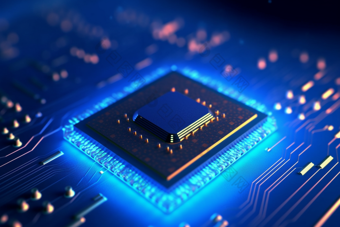 信号芯片商务科技智慧人工智能未来高科技高新技术摄影图