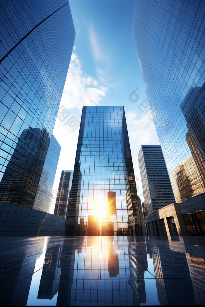 商务现代建筑高楼大厦摄影图