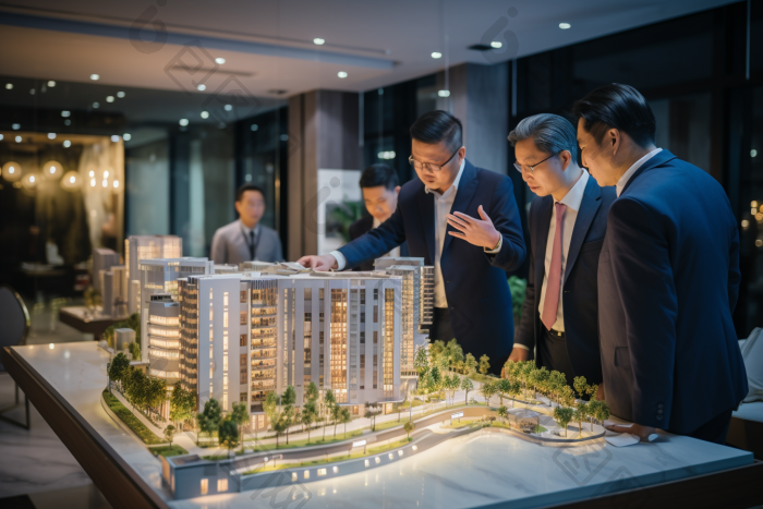介绍房地产项目售楼图片-包图网
