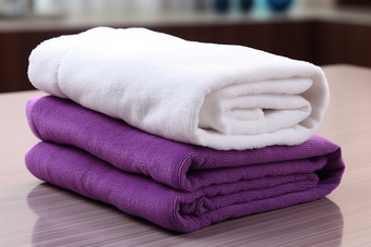毛巾展示布草布料居家洗护用品酒店宾馆旅店住宿洗手间摄影图