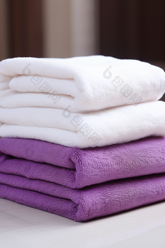 毛巾浴巾摄影图