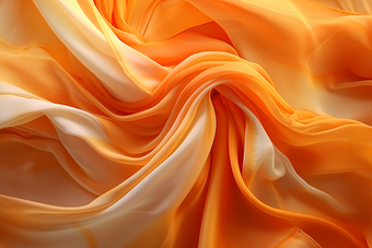 橙色波浪丝绸纹理质感布料布艺绸缎纱摄影图