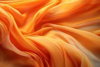 橙色渐变波浪丝绸纹理质感布料布艺绸缎纱蚕丝摄影图