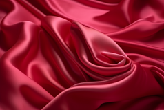 红色渐变波浪丝绸纹理质感布料绸缎纱真丝蚕丝摄影图