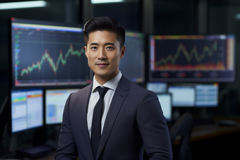 金融分析师行业肖像男性形像