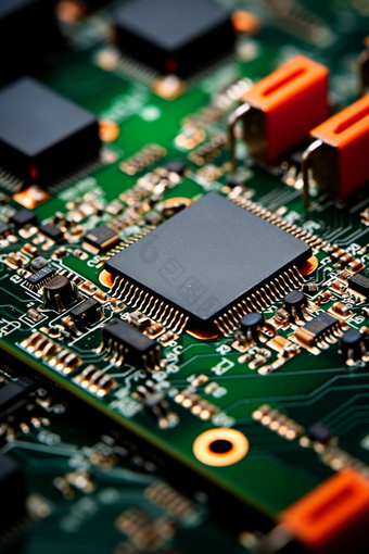 电路板上的芯片元件高科技零件半导体集成电路电子零件