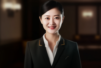 照片肖像一个专业女酒店经理