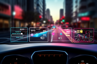 驾驶辅助智能功能创新技术摄影图