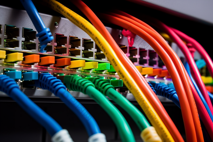电缆电线设备服务器摄影图