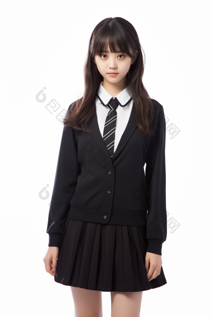 高中校服女生图片-包图网
