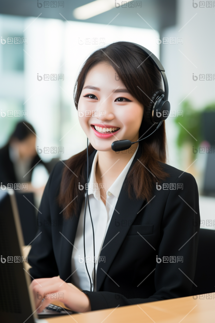 办公室客服代表图片-包图网