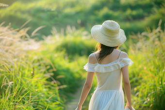 夏日旅行人像美女