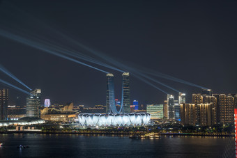 杭州奥体中心城市国内著名景点建筑结构