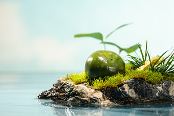 青团静物中华美食植物彩色图片素材