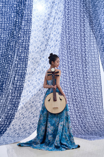 美女乐器优雅中国文化