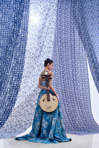 美女音乐中国元素中国文化镜头