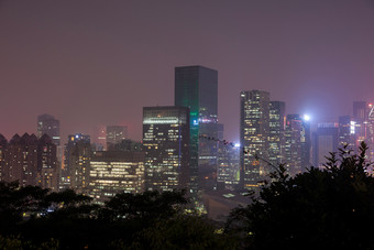 广东省深圳莲花山夜景风景影相