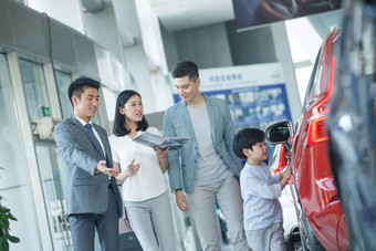 销售顾客购物职业汽车产业高清图片