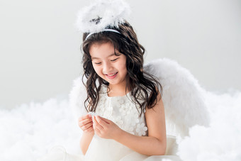 小天使儿童头饰可爱的休闲摄影