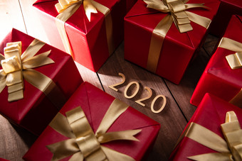 静物2020礼物盒子写实摄影