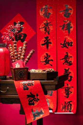 灯笼梅花传统节日照片