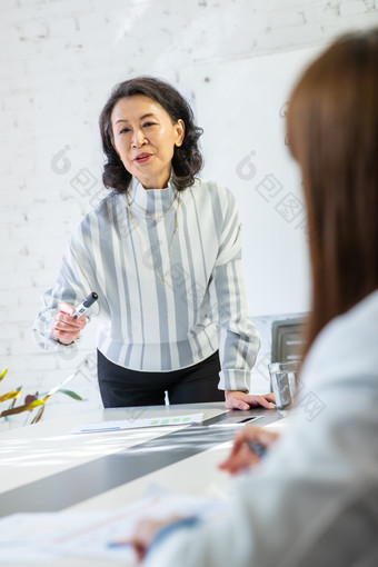 商务人士会议女人摄影素材