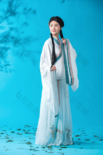古风美女传统中国文化戏剧表演场景