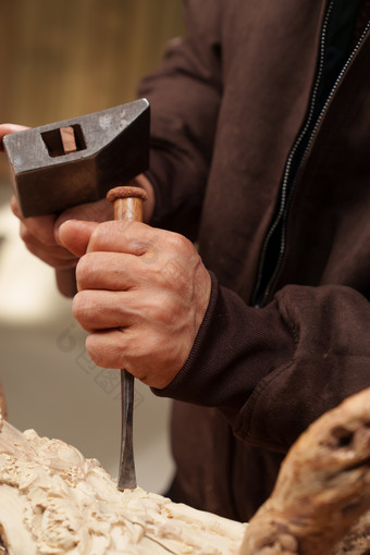 工匠特写锤子传统文化部分