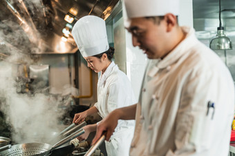 大厨烹饪厨具服务业职位素材