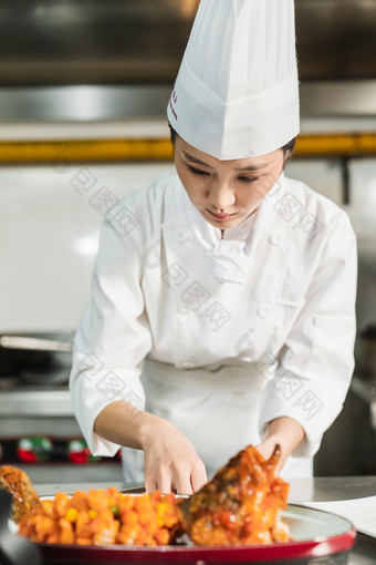 主厨烹饪美食工作场所高清图片