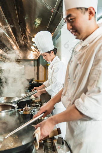 大厨烹饪热气工作场所相片