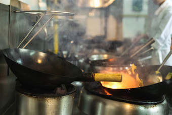 厨师烹饪美食技术饮食青年男人