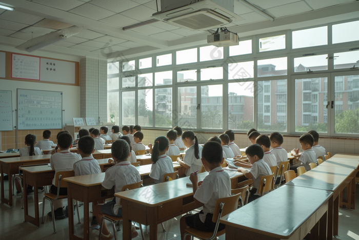 在课堂上课的学生图片-包图网