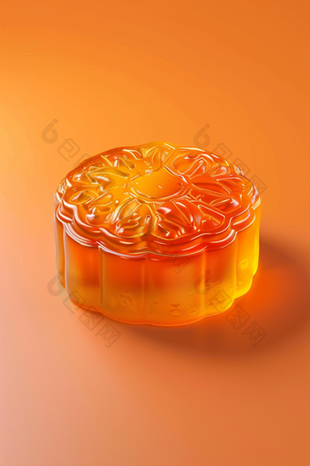 透明月饼3D中秋节图片