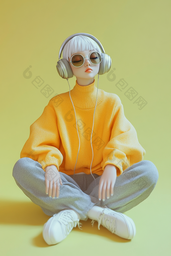 未来感时尚的女孩图片