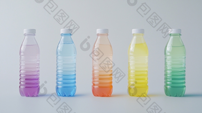 彩色瓶装水饮料图片-包图网企业站
