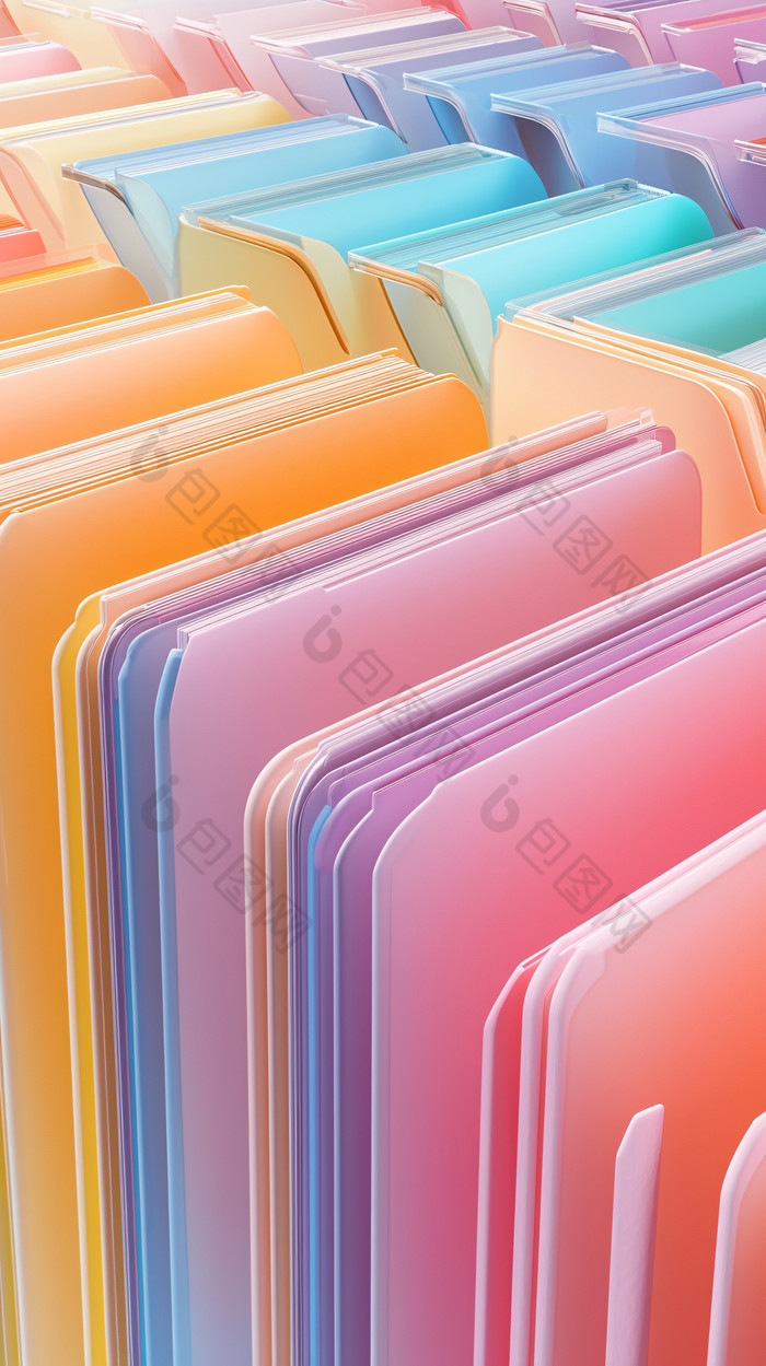 彩色文件夹整理图片图片-包图网企业站