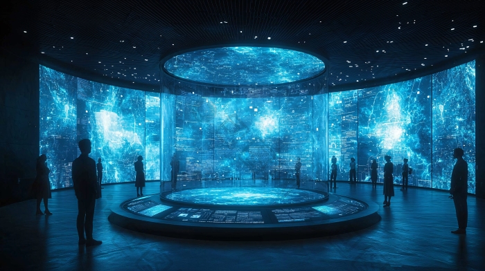 沉浸式数字展厅虚拟现实图片-包图网企业站