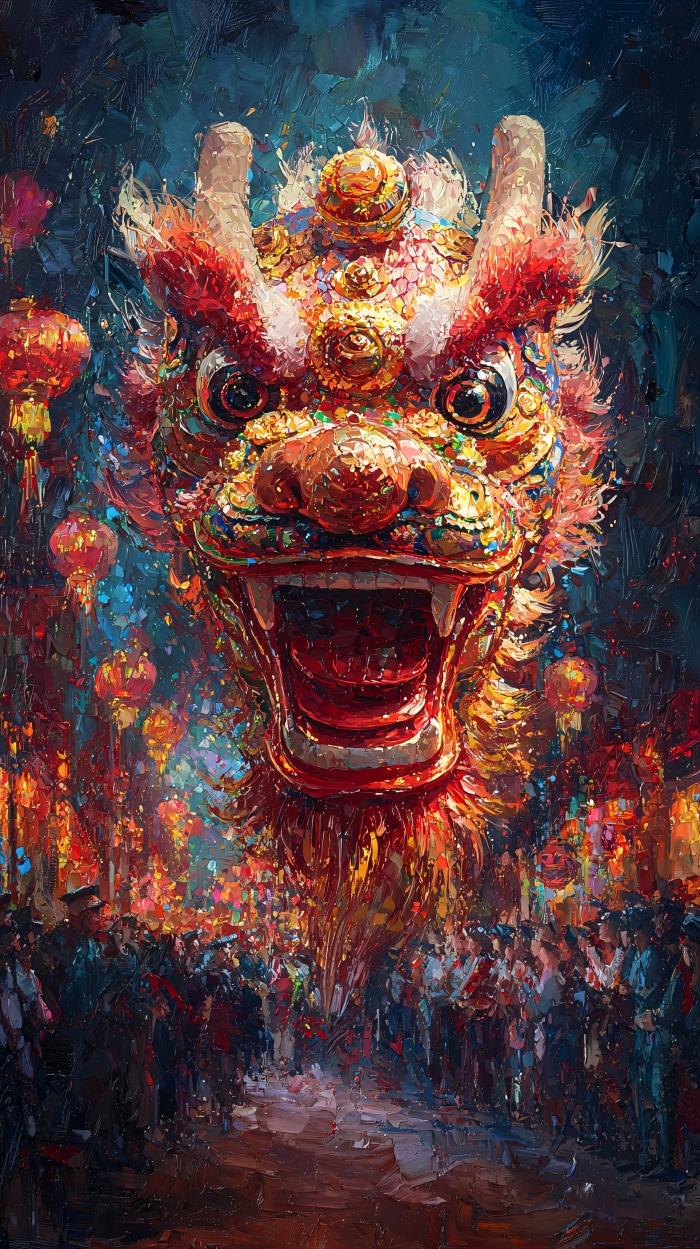 巨型舞龙夜间表演图片-包图网企业站